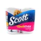 Papel Higiénico Scott Rindemax 4 Rollos 28 Mts
